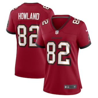 womens nike jj howland red tampa bay buccaneers game player 